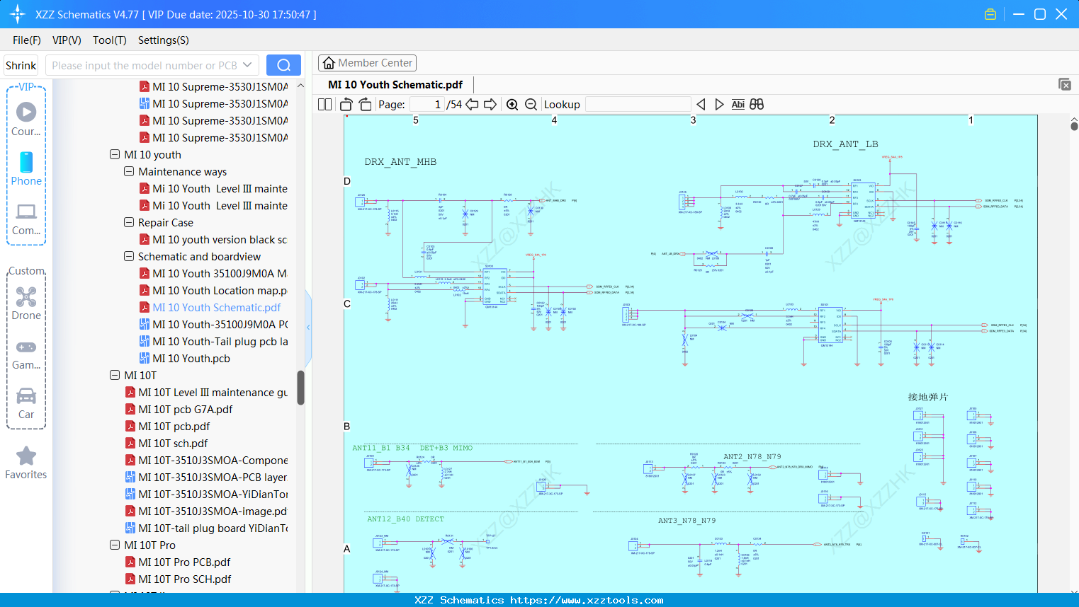 Xiaomi MI 10 Youth Schematic